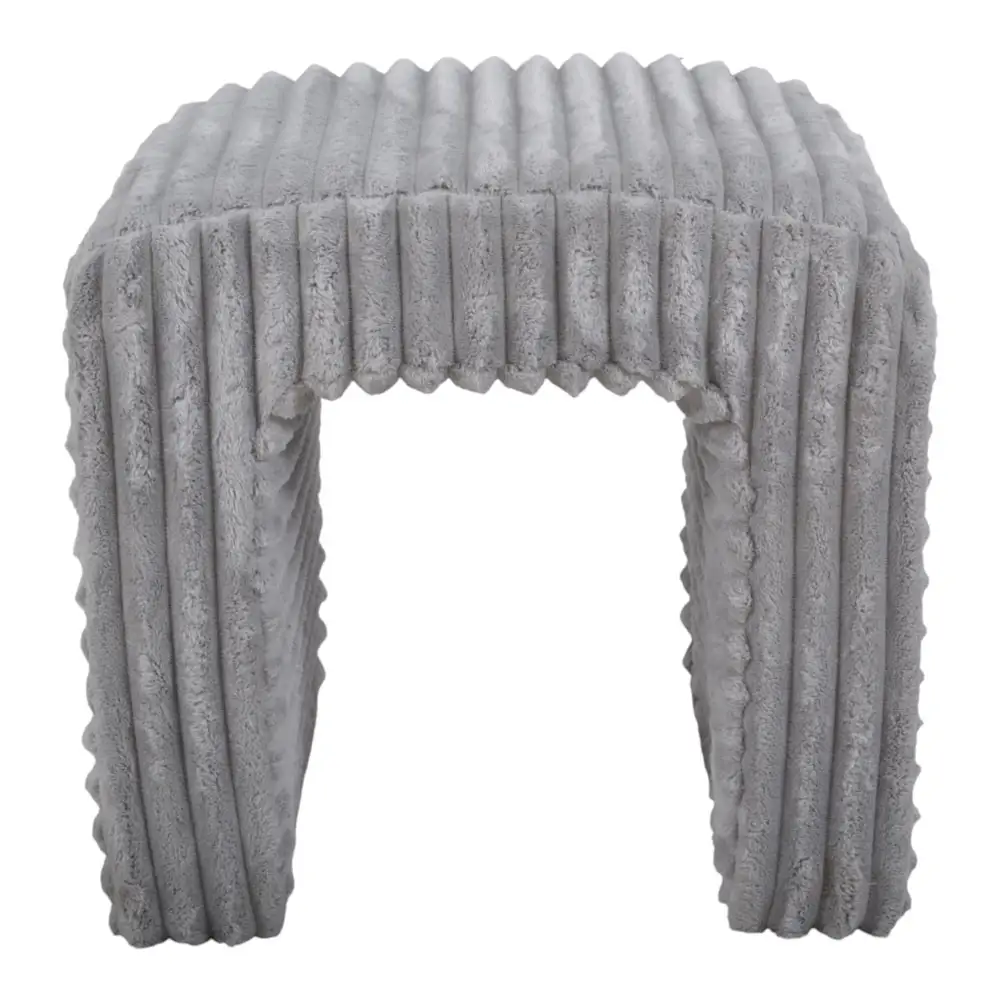 ΣΚΑΜΠΟ ΒΕΛΟΥΔΙΝΟ ΣΕ ΓΚΡΙ ΧΡΩΜΑ 43x35x41εκ.  - Ankor 851836