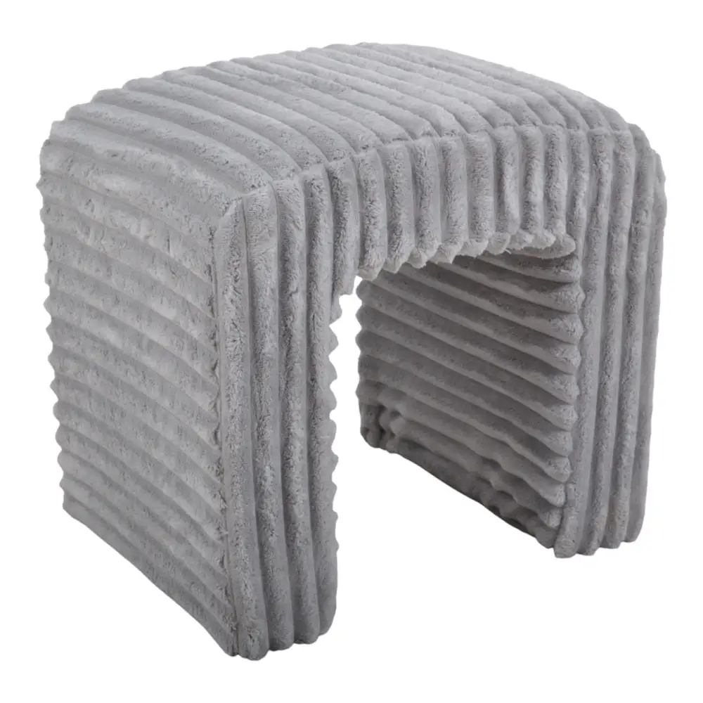 ΣΚΑΜΠΟ ΒΕΛΟΥΔΙΝΟ ΣΕ ΓΚΡΙ ΧΡΩΜΑ 43x35x41εκ.  - Ankor 851836