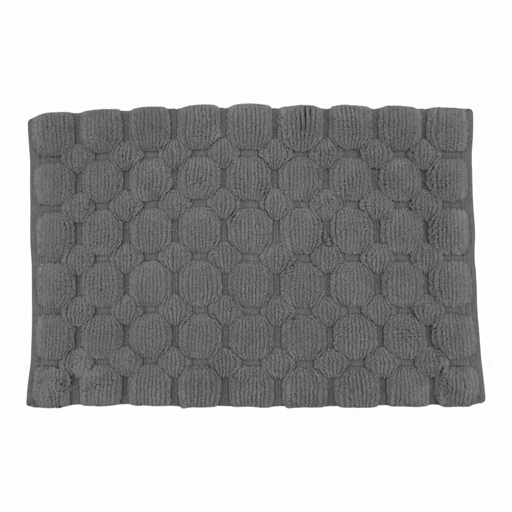 ΠΑΤΑΚΙ ΜΠΑΝΙΟΥ ΥΦΑΝΤΟ ΧΕΙΡΟΠΟΙΗΤΟ 1800gsm ΜΕ ΑΝΤΙΟΛΙΣΘΗΤΙΚΗ ΒΑΣΗ ΓΚΡΙ 50x80εκ.  - Ankor 852123