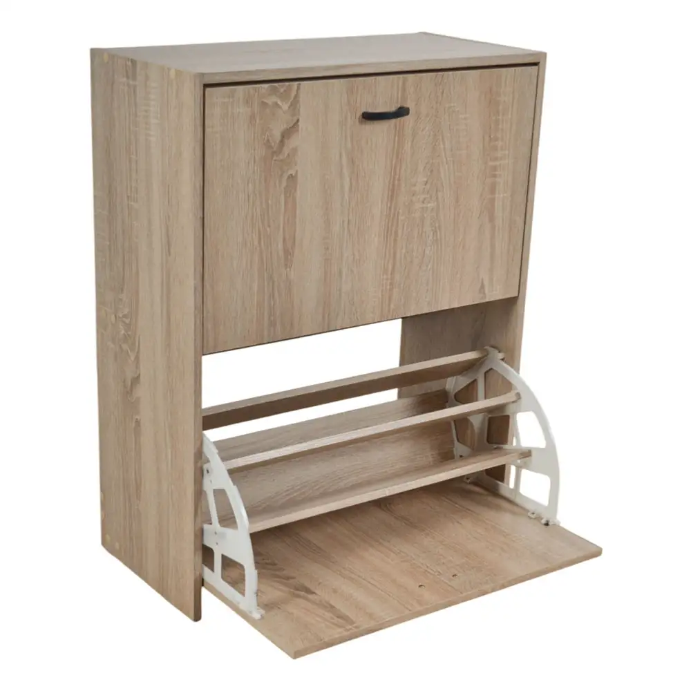 ΠΑΠΟΥΤΣΟΘΗΚΗ ΔΙΠΛΗ ΞΥΛΙΝΗ ΣΕ ΦΥΣΙΚΟ ΧΡΩΜΑ 63x30x80εκ.  - Ankor 852413