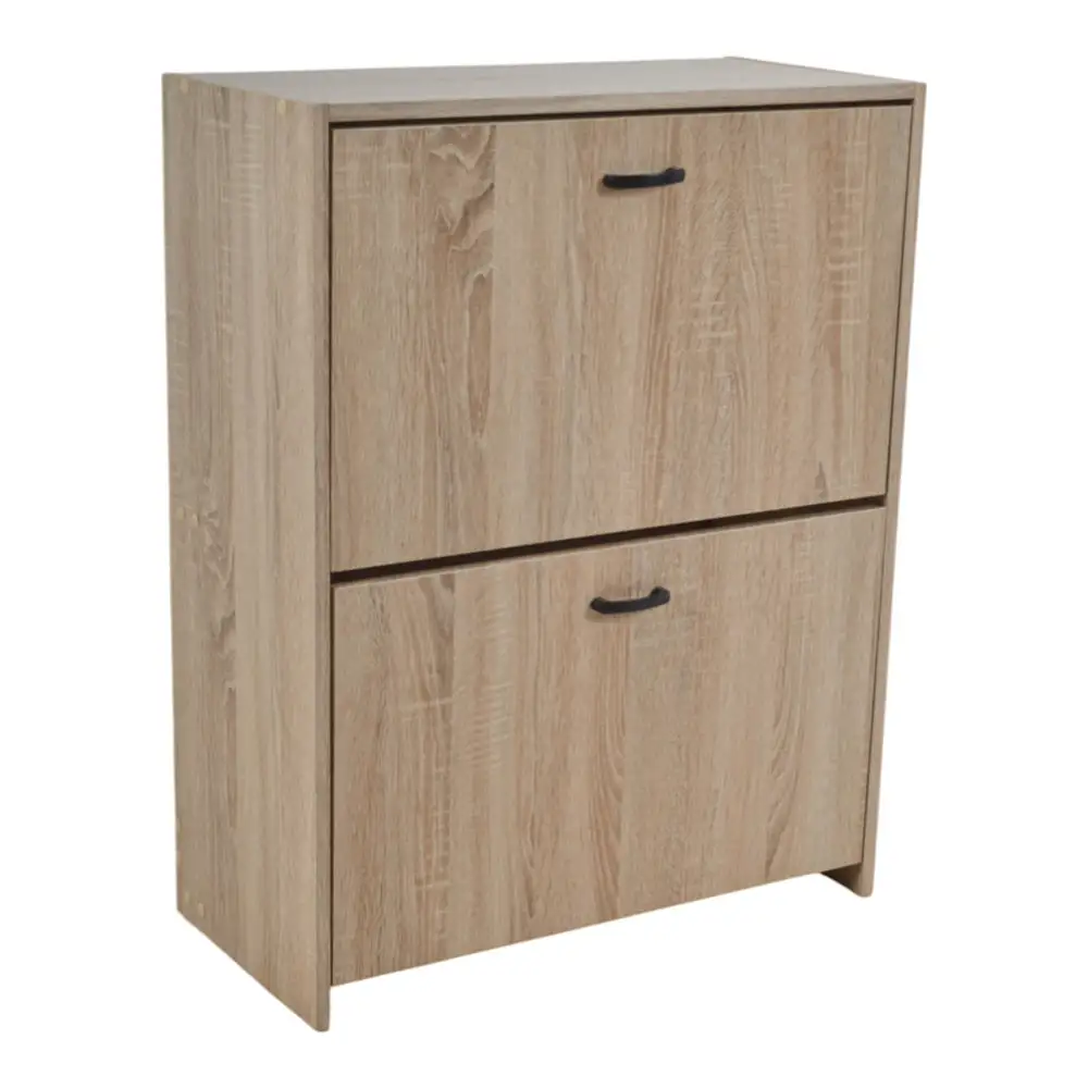 ΠΑΠΟΥΤΣΟΘΗΚΗ ΔΙΠΛΗ ΞΥΛΙΝΗ ΣΕ ΦΥΣΙΚΟ ΧΡΩΜΑ 63x30x80εκ.  - Ankor 852413