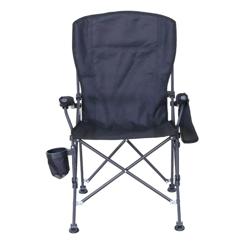 ΚΑΡΕΚΛΑ CAMPING ΠΤΥΣΣΟΜΕΝΗ ΒΑΡΕΩΣ ΤΥΠΟΥ ΣΕ ΜΑΥΡΟ ΧΡΩΜΑ 54x44x91εκ.  - Ankor 852802