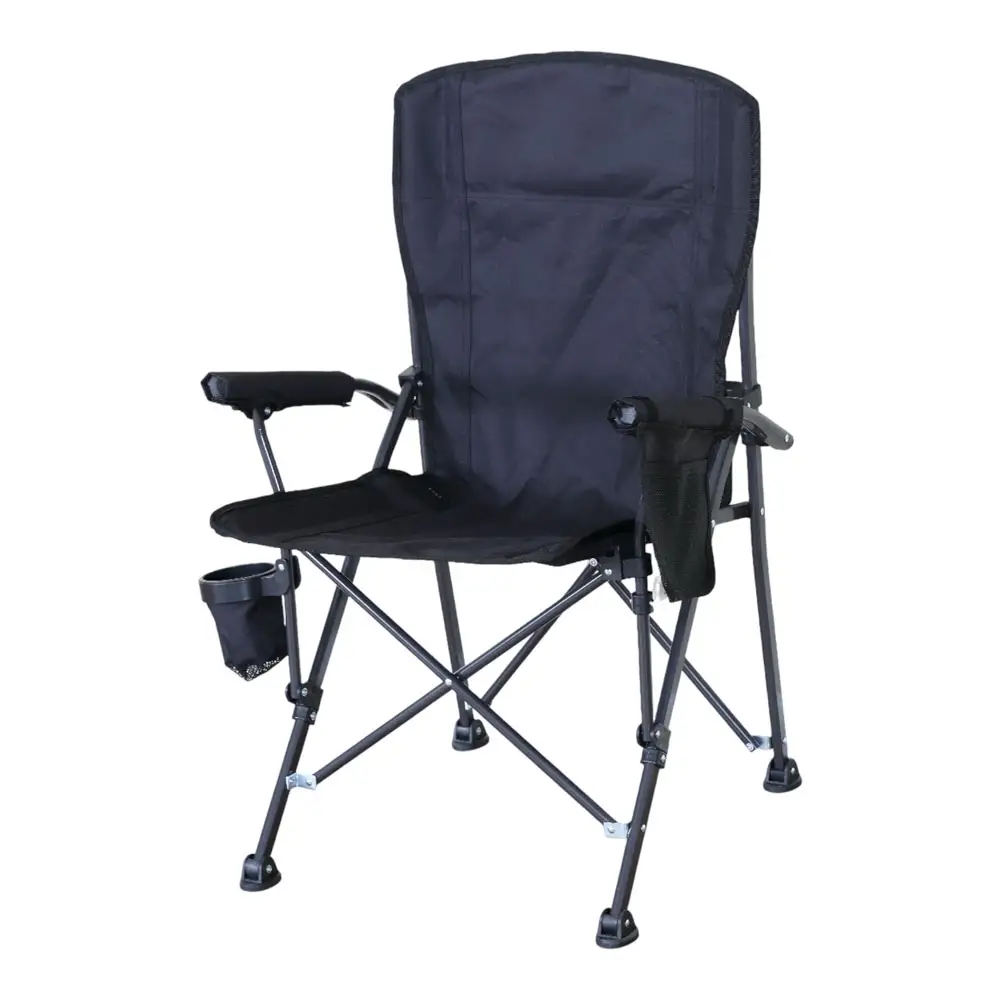 ΚΑΡΕΚΛΑ CAMPING ΠΤΥΣΣΟΜΕΝΗ ΒΑΡΕΩΣ ΤΥΠΟΥ ΣΕ ΜΑΥΡΟ ΧΡΩΜΑ 54x44x91εκ.  - Ankor 852802