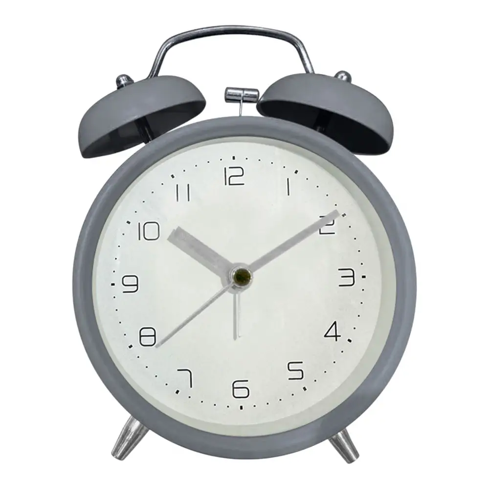 ΞΥΠΝΗΤΗΡΙ ΜΕΤΑΛΛΙΚΟ ΑΘΟΡΥΒΟ ΡΕΤΡΟ ΣΕ ΓΚΡΙ ΜΑΤ ΧΡΩΜΑ 9,8x5,8x13,5εκ.  - Ankor 853175