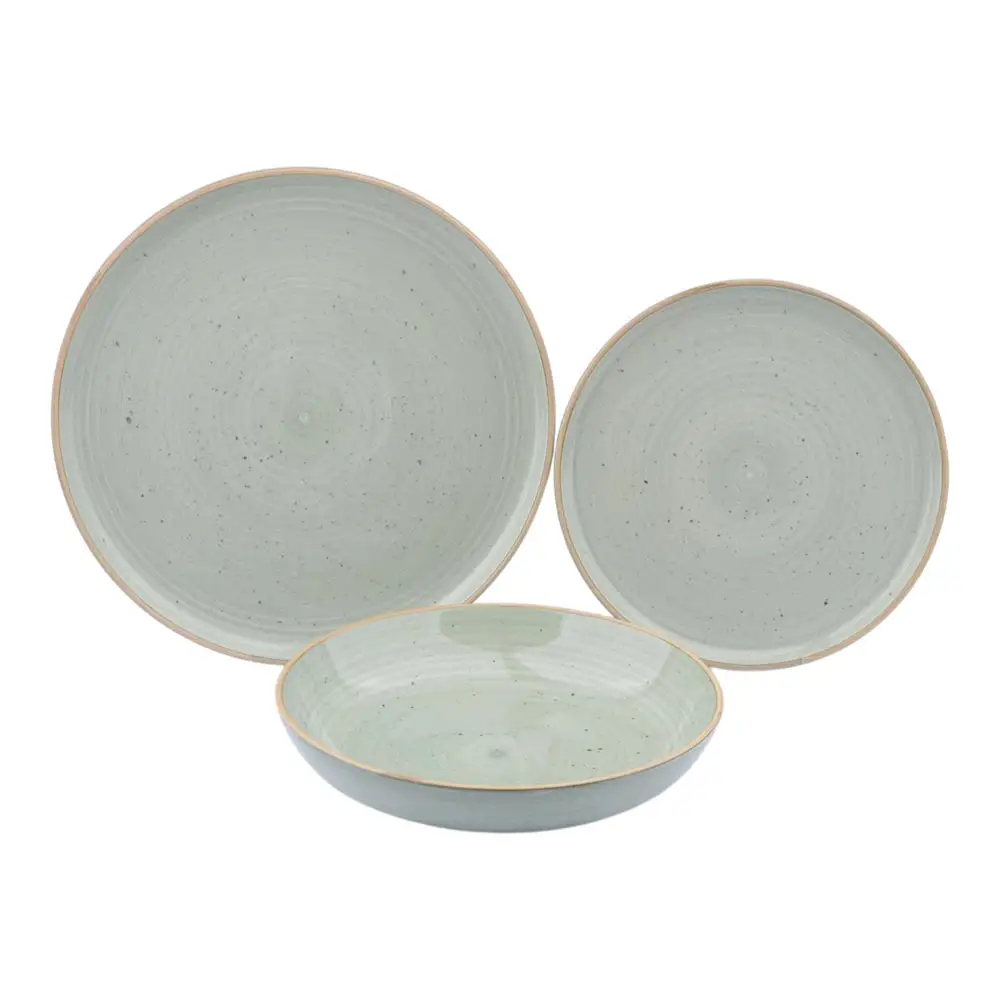 ΣΕΡΒΙΤΣΙΟ ΠΙΑΤΩΝ STONEWARE 18ΤΜΧ ΣΕ ΜΙΝΤ ΧΡΩΜΑ  - Ankor 85352-18