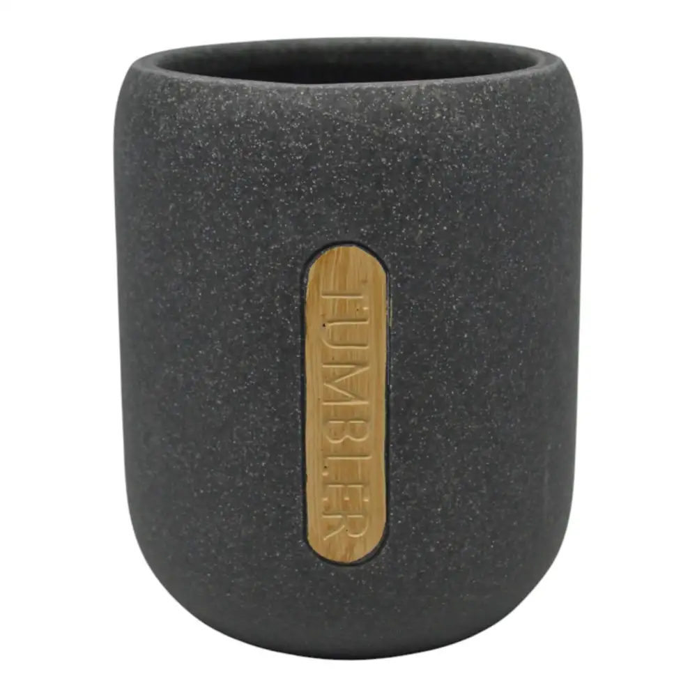 ΠΟΤΗΡΟΘΗΚΗ ΠΟΛΥΕΣΤΕΡΙΚΗ ΓΚΡΙ ΣΑΓΡΕ ΜΕ ΞΥΛΟ 8,1x8,1x10εκ. - Ankor 853991