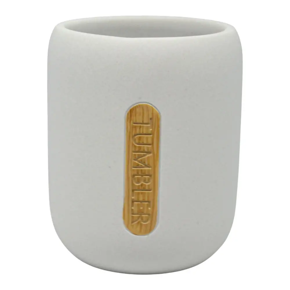 ΠΟΤΗΡΟΘΗΚΗ ΠΟΛΥΕΣΤΕΡΙΚΗ ΑΣΠΡΗ ΣΑΓΡΕ ΜΕ ΞΥΛΟ 8,1x8,1x10εκ. - Ankor 854028