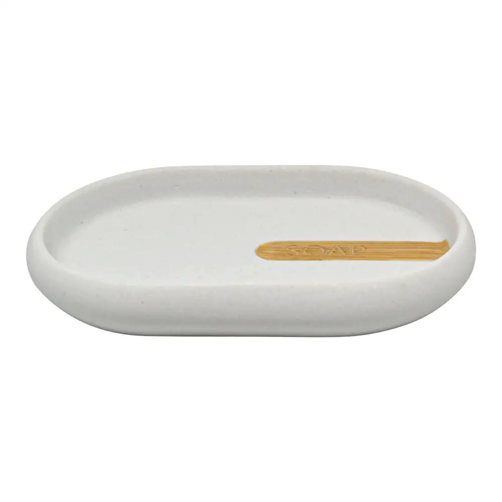 ΣΑΠΟΥΝΟΘΗΚΗ ΠΟΛΥΕΣΤΕΡΙΚΗ ΑΣΠΡΗ ΣΑΓΡΕ ΜΕ ΞΥΛΟ 14x9,5x2εκ.  - Ankor 854035