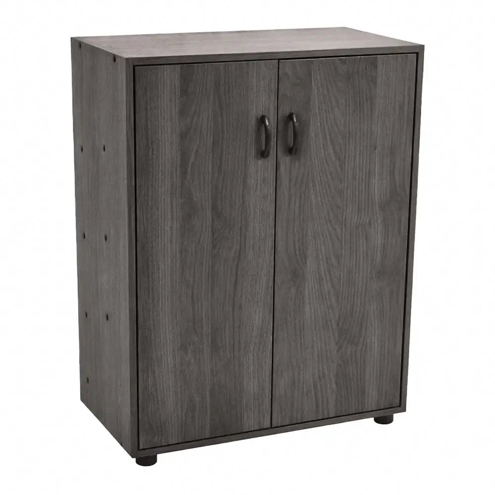 ΝΤΟΥΛΑΠΙ ΞΥΛΙΝΟ ΜΕ 2 ΡΥΘΜΙΖΟΜΕΝΑ ΡΑΦΙΑ ΣΕ ΓΚΡΙ ΧΡΩΜΑ 60x30x83,5εκ.  - Ankor 855070