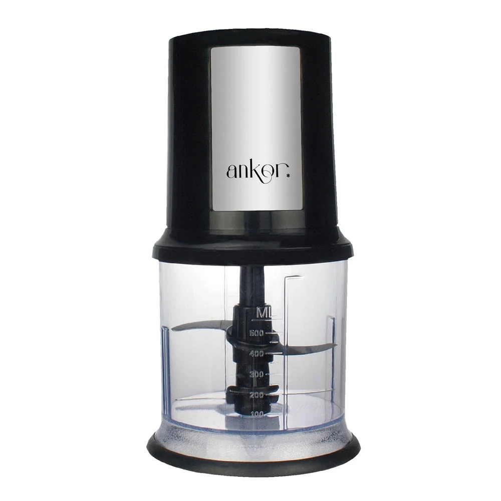 ΠΟΛΥΚΟΦΤΗΣ  ΜΕ ΔΙΠΛΗ ΛΕΠΙΔΑ 400W ΔΟΧΕΙΟ 500ml ΜΑΥΡΟ ΧΡΩΜΑ  - Ankor M2-825905
