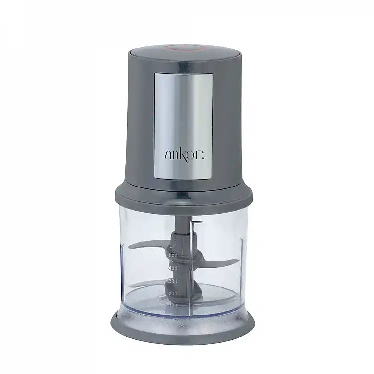ΠΟΛΥΚΟΦΤΗΣ  ΜΕ ΔΙΠΛΗ ΛΕΠΙΔΑ 400W ΔΟΧΕΙΟ 500ml ΓΚΡΙ ΧΡΩΜΑ  - Ankor M2-830343