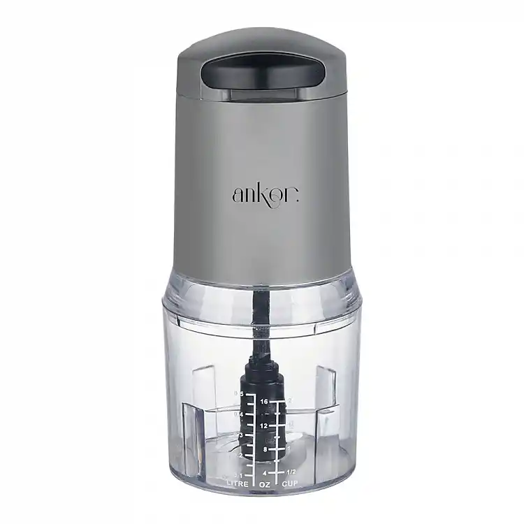ΠΟΛΥΚΟΦΤΗΣ  ΜΕ ΔΙΠΛΗ ΛΕΠΙΔΑ 260W ΔΟΧΕΙΟ 500ml ΓΚΡΙ ΧΡΩΜΑ  - Ankor M2-852284