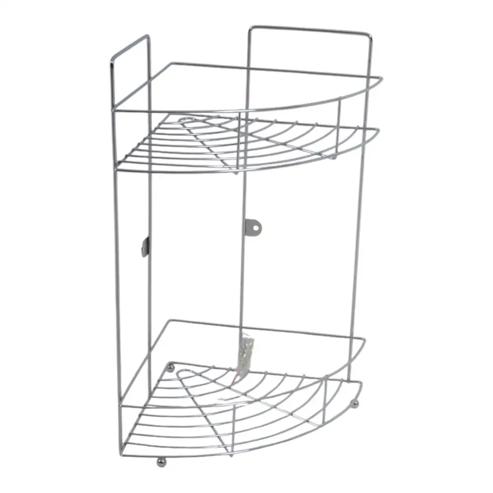 ΡΑΦΙΕΡΑ ΓΩΝΙΑ ΜΕΤΑΛΛΙΚΗ ΔΙΠΛΗ ΑΣΗΜΙ 22x22x38εκ. - Ankor Τ101