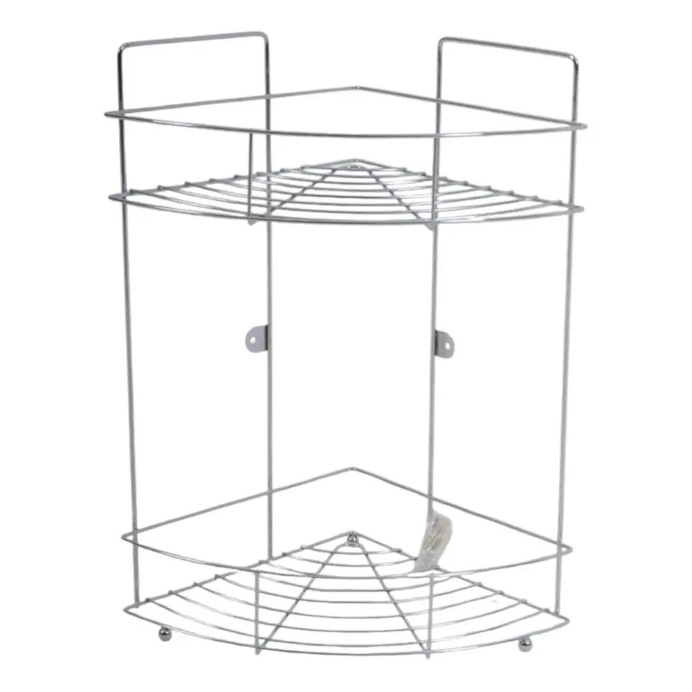 ΡΑΦΙΕΡΑ ΓΩΝΙΑ ΜΕΤΑΛΛΙΚΗ ΔΙΠΛΗ ΑΣΗΜΙ 22x22x38εκ. - Ankor Τ101