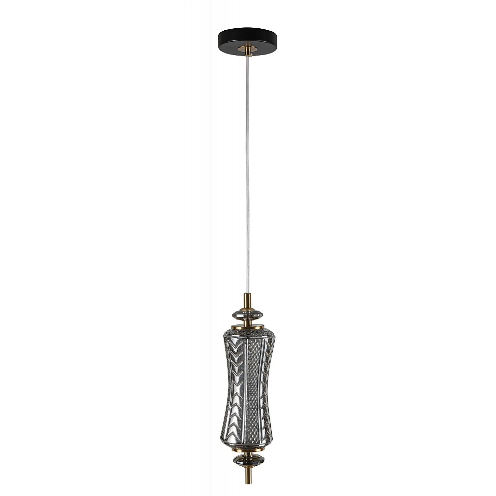 PDC 1287 CR 1/Φ ΜΑΚΡΟΣΤΕΝΟ ΓΥΑΛΙΝΟ ΧΡΩΜΙΟ LED-7W ΔΙΑΚΟΣΜΗΤΙΚΟ ΚΡΥΣΤΑΛΛΟ