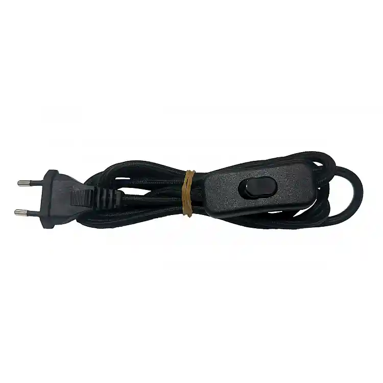 SPC 134 BK ΚΑΛΩΔΙΟ ΜΕ ΔΙΑΚΟΠΤΗ ΠΟΡΤΑΤΙΦ (ΦΙΣ-ΠΟΥΑΡ) ΥΦΑΣΜΑΤΙΝΟ