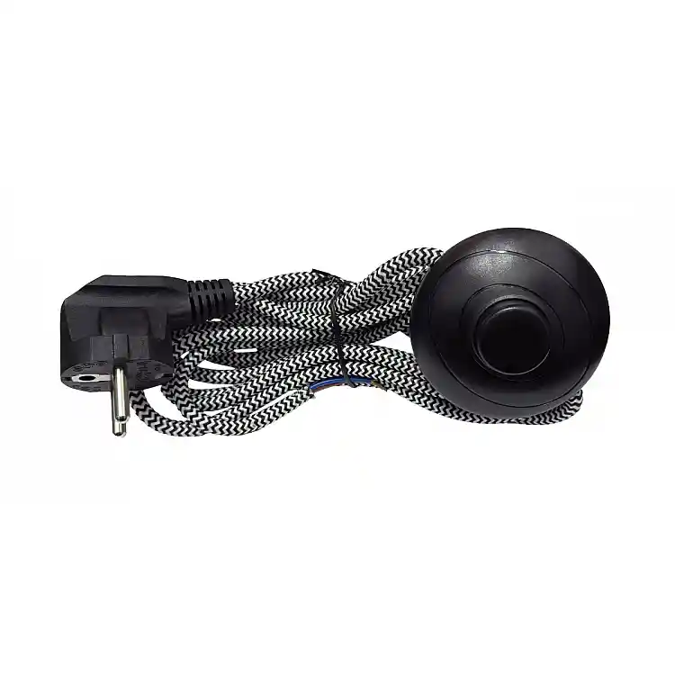 SPC 133 BK/WH ΚΑΛΩΔΙΟ ΜΕ ΔΙΑΚΟΠΤΗ ΔΑΠΕΔΟΥ (ΦΙΣ ΠΟΥΑΡ)
