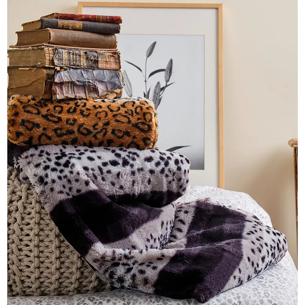 Κουβέρτα Φλις 2 όψεων Morbidona - Animal Brown, Μονό (160x220)