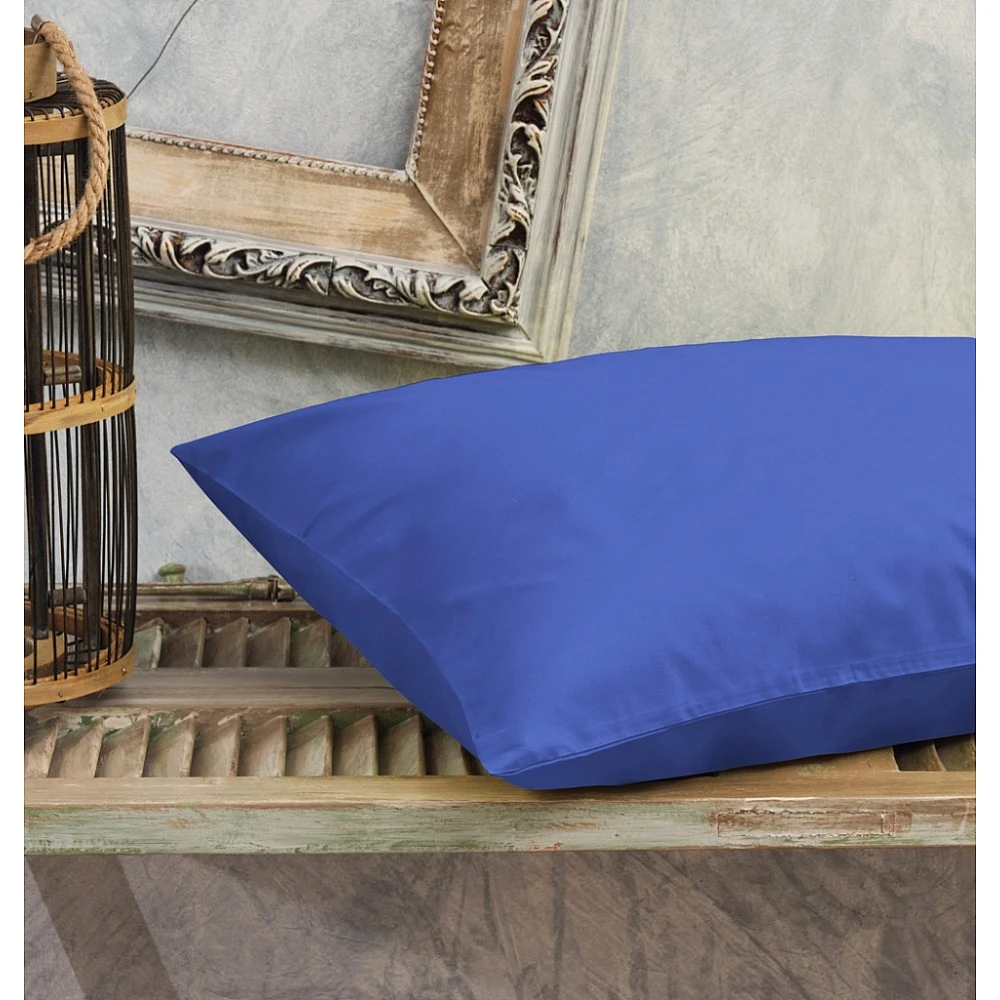 Μαξιλαροθήκες Μονόχρωμες Power Nap - Blue, 50x70