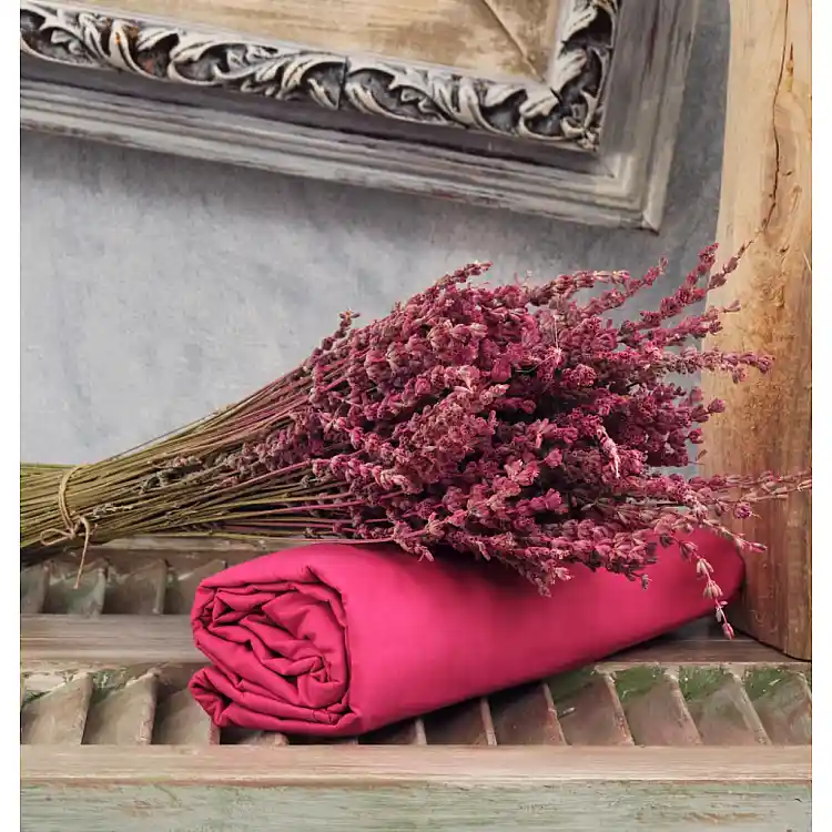 Σεντόνια Μονόχρωμα Λάστιχο Angel - Fuschia, Μονό λάστιχο (105x200+25)