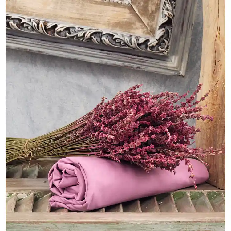 Σεντόνια Μονόχρωμα Λάστιχο Angel - Lilac, Μονό λάστιχο (105x200+25)