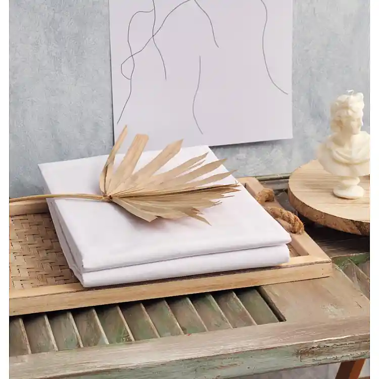 Παπλωματοθήκη Μονόχρωμη Power Nap - White, Μονό (160x240)