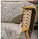 Ριχτάρι Καναπέ Chenille ANI Beige-Black - Beige - Black, Μονοθέσιο (180x180)