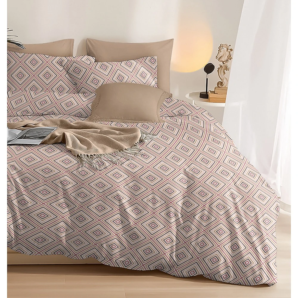 Σεντόνια Σετ Φανέλα ¨Winter Pleasure¨ Well - Dusty Pink, Super King Λάστιχο (1x260x280+1x200x235+25+2 μαξ. 50×70)