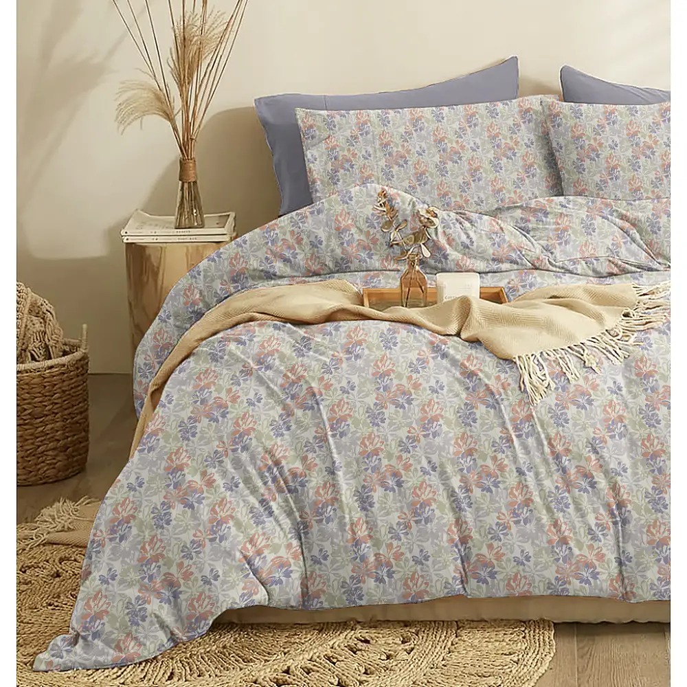 Παπλωματοθήκη "Marta" Planta Blue - Υπέρδιπλη (225x245)