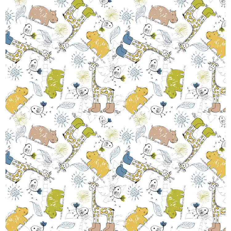 Σεντόνια Σετ Jungle Blue - 125x175(x2)+30x40(x1)