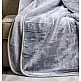 Κουβέρτα Μονόχρωμη Βελούρ Flat Silk Touch - Silver, Υπέρδιπλο (220x240)