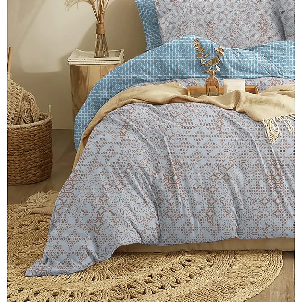 Παπλωματοθήκη "Marta" Dante Light Blue - Υπέρδιπλη (225x245)