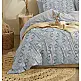 Σεντόνια Σετ "Marta" Loom Blue - Υπέρδιπλο Λάστιχο (1x230x260+1x170x200+30+2 μαξ. 50×70)