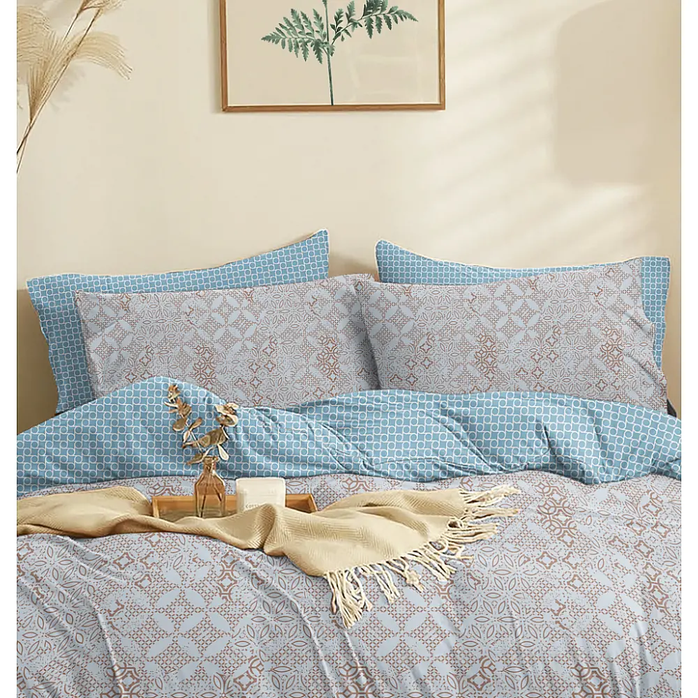 Παπλωματοθήκη "Marta" Dante Light Blue - Υπέρδιπλη (225x245)