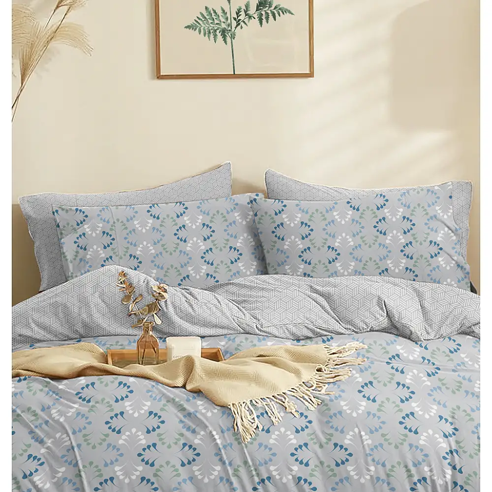 Παπλωματοθήκη "Marta" Loom Blue - Υπέρδιπλη (225x245)