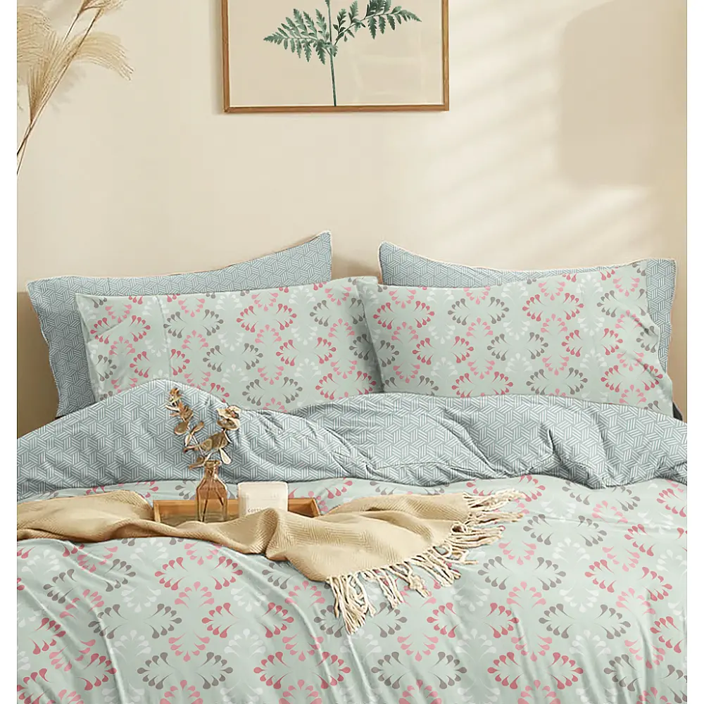 Παπλωματοθήκη "Marta" Loom Mint - Διπλό (200x245)