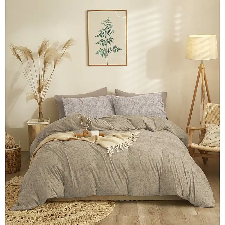 Σεντόνια Σετ Eden Mocha - Super King Λάστιχο (1x265x280+1x205x220+30+2 μαξ. 50×70)