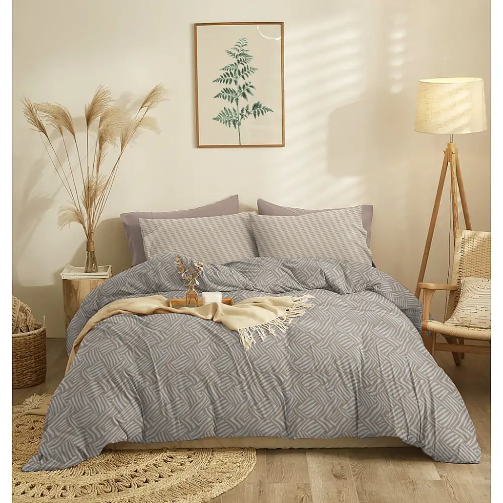 Παπλωματοθήκη Marty Mocha - Υπέρδιπλη (225x245)