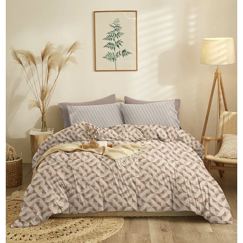 Παπλωματοθήκη Mira Brown - Υπέρδιπλη (225x245)