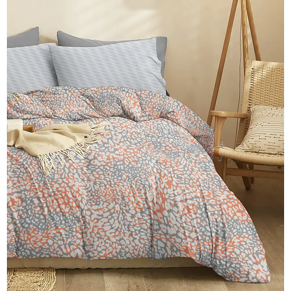 Σεντόνια Σετ Blot Apricot - Super King Λάστιχο (1x265x280+1x205x220+30+2 μαξ. 50×70)