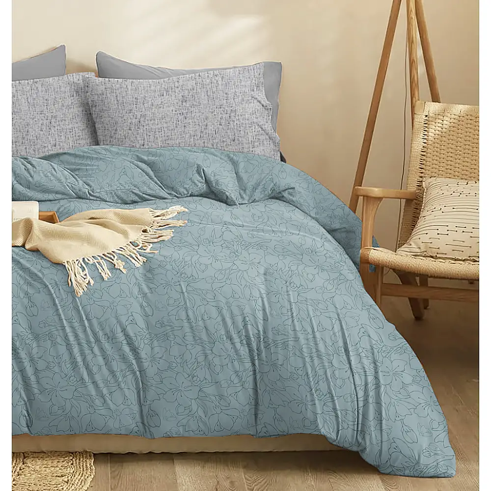 Σεντόνια Σετ Eden Pine Green - Υπέρδιπλο Λάστιχο (1x230x260+1x170x200+30+2 μαξ. 50×70)