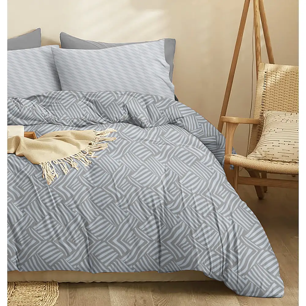 Παπλωματοθήκη Marty Grey - Διπλό (200x245)