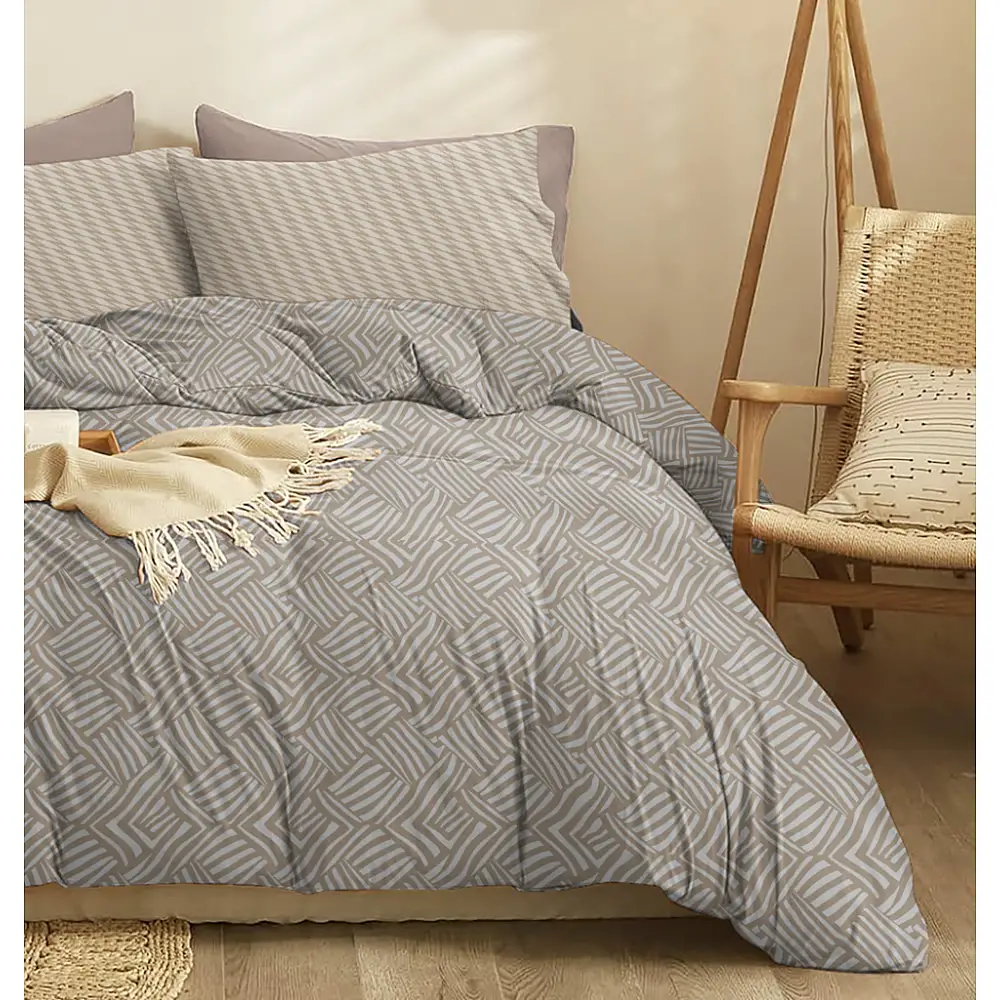 Παπλωματοθήκη Marty Mocha - Διπλό (200x245)