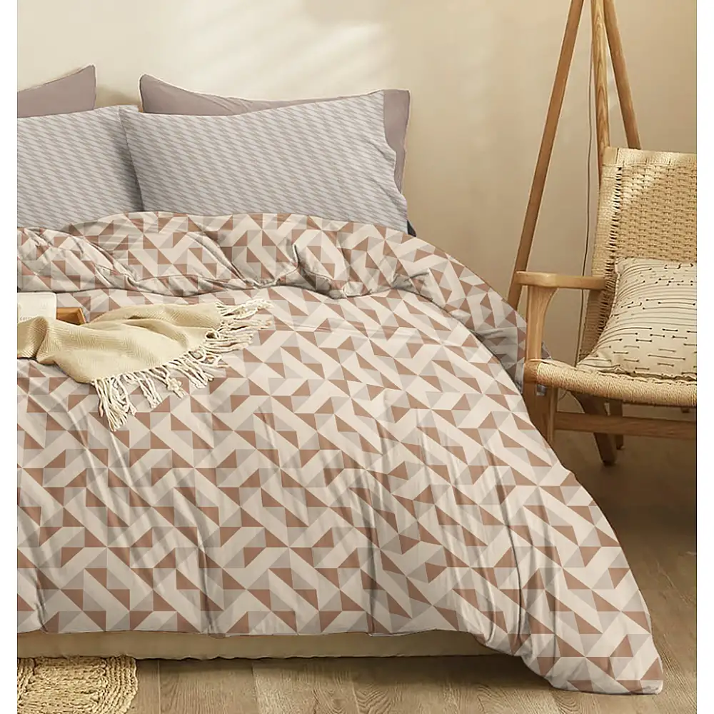 Παπλωματοθήκη Mira Brown - Υπέρδιπλη (225x245)