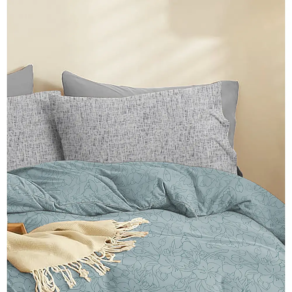 Σεντόνια Σετ Eden Pine Green - Υπέρδιπλο Λάστιχο (1x230x260+1x170x200+30+2 μαξ. 50×70)