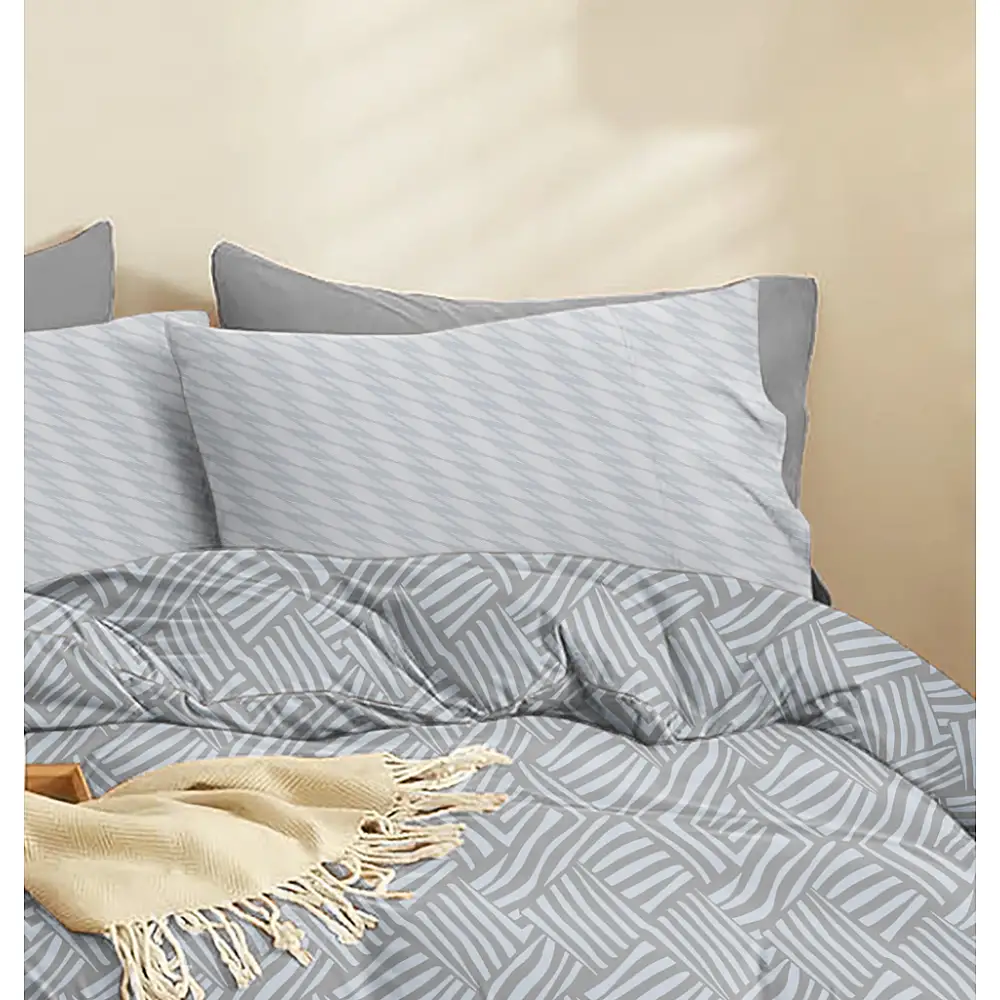 Παπλωματοθήκη Marty Grey - Διπλό (200x245)