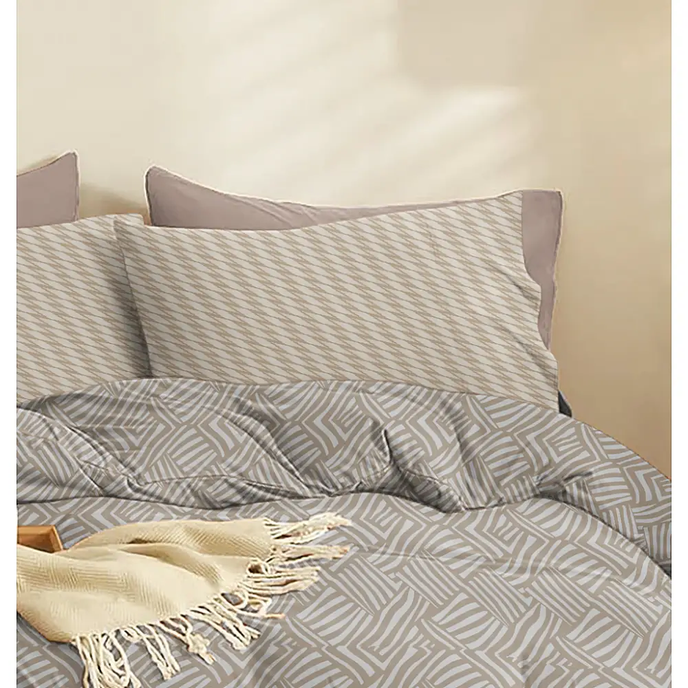 Παπλωματοθήκη Marty Mocha - Διπλό (200x245)