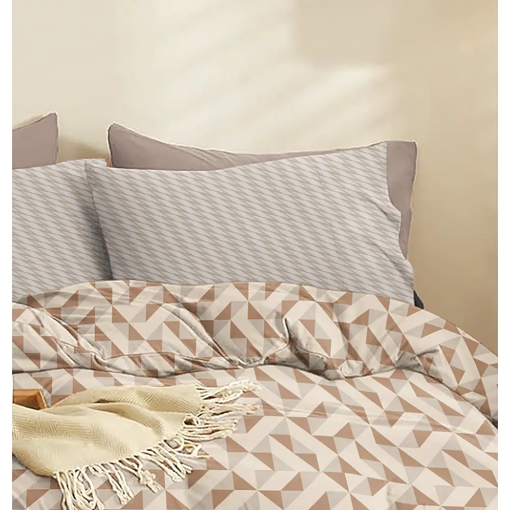 Παπλωματοθήκη Mira Brown - Υπέρδιπλη (225x245)