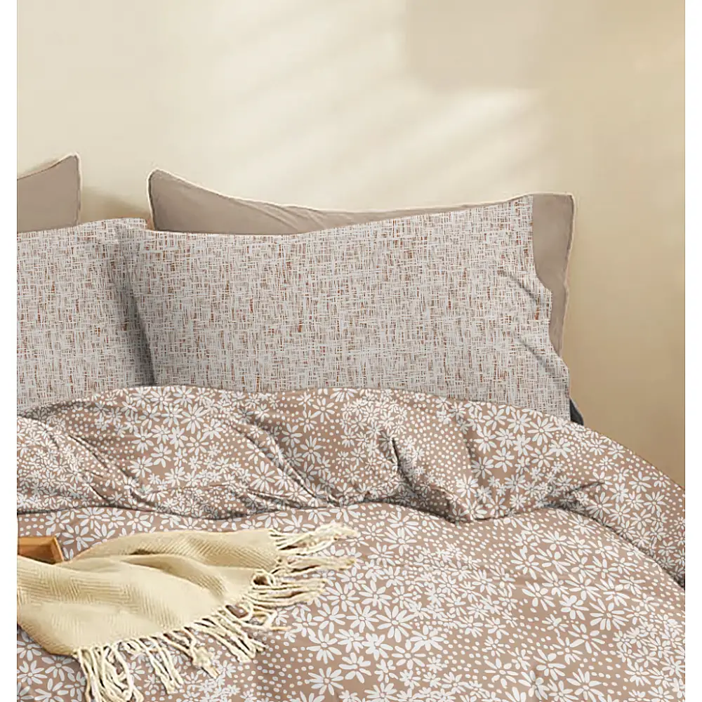 Παπλωματοθήκη Pansy Mocha - Μονή (165x245)