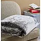 Κουβέρτα Μονόχρωμη Βελούρ Silk Touch Flat - Grey, Μονό (160x220)